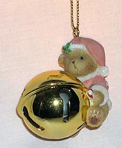 Enesco Cherished Teddies Ornament - Santa Jingle Bell