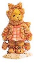 Enesco Cherished Teddies Figurine - Hilda - You Know How To Keep My Heart Warm