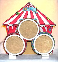 Enesco Cherished Teddies Display - Circus Tent With Resin Rings