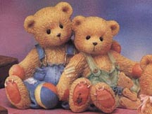 Enesco Cherished Teddies Figurine - Tucker & Travis - We're In This Together