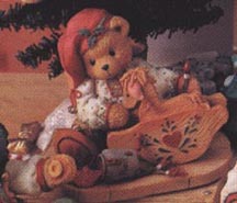 Enesco Cherished Teddies Figurine - Ginger - Painting Your Holidays With Love