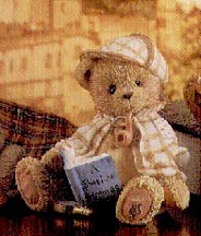 Enesco Cherished Teddies Figurine - Sherlock - Good Friends Are Hard To Find