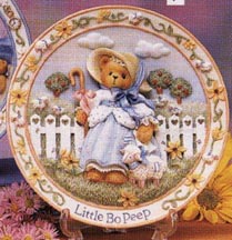 Enesco Cherished Teddies Plate - Little Bo Peep - Looking For A Friend Like You