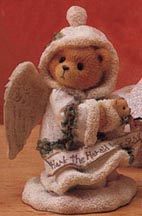 Enesco Cherished Teddies Figurine - Stormi - Hark The Herald Angels Sing   1st In Series