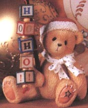 Enesco Cherished Teddies Figurine - Holden - Catchin' The Holiday Spirit!