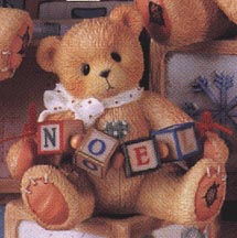 Enesco Cherished Teddies Figurine - Noel - An Old-fashioned Noel To You