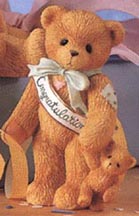 Enesco Cherished Teddies Figurine - Congratulations - This Calls For A Celebration