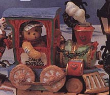 Enesco Cherished Teddies Figurine - Lionel - All Aboard The Santa Express