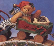 Enesco Cherished Teddies Figurine - Colin - He Knows If You've Been Bad Or Good