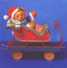 Enesco Cherished Teddies Figurine - Nick - Ho, Ho, Ho... To The Holidays We Go