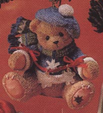 Enesco Cherished Teddies Ornament - Dangling Snow Flake - Ornament