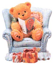 Enesco Cherished Teddies Figurine - Golden Year Birthday - Growing Better Each Year