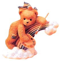 Enesco Cherished Teddies Figurine - Ellen - You Color My Rainbow