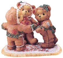 Enesco Cherished Teddies Figurine - Missy, Cookie & Riley - A Special Recipe For Our Friendship