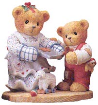 Enesco Cherished Teddies Figurine - Pamela And Grayson - A Dash Of Love To Warm Your Heart