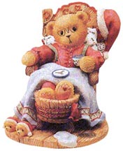 Enesco Cherished Teddies Figurine - Santa - A Little Holiday R & R
