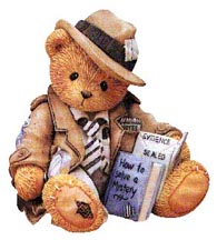 Enesco Cherished Teddies Figurine - Humphrey - Just The Bear Facts, Ma'am