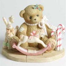 Enesco Cherished Teddies Figurine - Jadynn - Loads Of Holiday Wishes For You