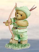 Enesco Cherished Teddies Figurine - Robin Hood - Celebrate The Riches Of Friendship