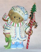 Enesco Cherished Teddies Figurine - Thor - The Beauty Of The Season Stands Before Us