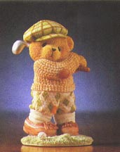 Enesco Cherished Teddies Figurine - Arnold - You 'Putt' Me In A Great Mood