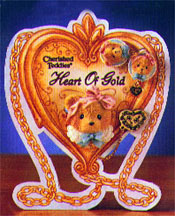 Enesco Cherished Teddies Lapel Pin - Heart Of Gold: Heart, Lapel Pin, Earring