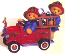 Enesco Cherished Teddies Figurine - Dustin And Austin - Hold On For The Ride Of Your Life
