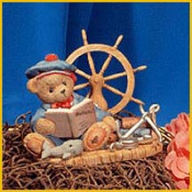 Enesco Cherished Teddies Figurine - Glenn - By Land Or By Sea, Let's Go - Just You And Me