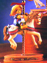 Enesco Cherished Teddies Figurine - Virginia - It's So Merry Going 'round With You