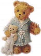 Enesco Cherished Teddies Figurine - Jude - Love Is The Beary Best Bedtime Story