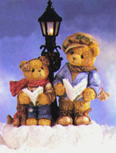 Enesco Cherished Teddies Figurine - John And William - When Friends Meet, Hearts Warm