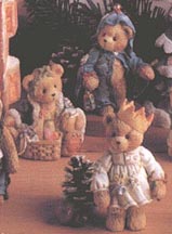Enesco Cherished Teddies Figurine - Gabriel, Garland And Gloria