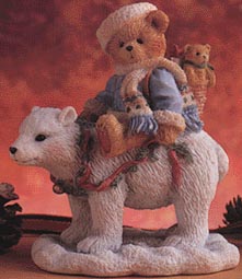 Enesco Cherished Teddies Figurine - Eric - Bear Tidings Of Joy