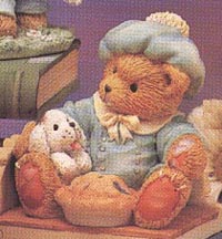 Enesco Cherished Teddies Figurine - Little Jack Horner - I'm Plum Happy You're My Friend