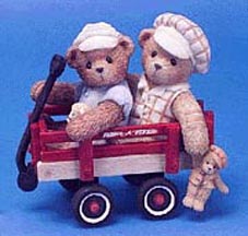 Enesco Cherished Teddies Figurine - Booker & Fletcher - Together, Wherever We Go