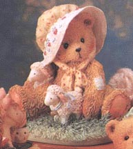 Enesco Cherished Teddies Figurine - Charity - I Found A Friend In Ewe