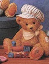 Enesco Cherished Teddies Figurine - Thomas - Chuggin' Along
