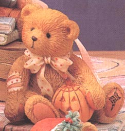 Enesco Cherished Teddies Figurine - Sweet Treats - Oscar (October)