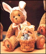 Enesco Cherished Teddies Figurine - Bessie - Some Bunny Loves You