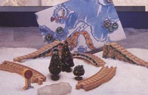 Enesco Cherished Teddies Figurine - Santa's Express 11 Piece Accessory