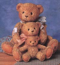 Enesco Cherished Teddies Figurine - Theadore, Samantha & Tyler - Friends Come In All Sizes