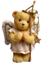 Enesco Cherished Teddies Ornament - Angel Bear - Angie