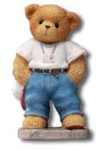 Enesco Cherished Teddies Figurine - Giacomo Jake Bearcino The Strong Bodyguard With A Gentle