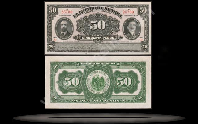 MEXICO BANKNOTE 1 Peso Pick S523A  VF  1914 Ejercito Constitucionalista 