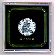 27 mm Capital Plastic #144 Coin Holder "Bust Quarter" Black 
