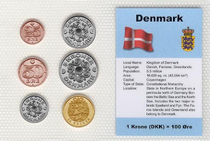 DENMARK 2018 full coin set Uncirculated 