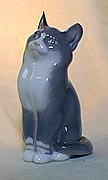 Royal Copenhagen Figurine - Cat, Plain Grey