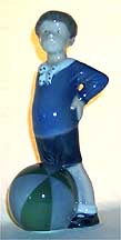 Royal Copenhagen Figurine - Boy With Ball