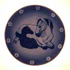 Mare And Foal collector plate by Sven Vestergaard
