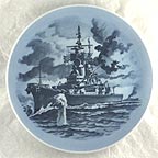 Battlewagon - USS New Jersey collector plate by Sven Vestergaard